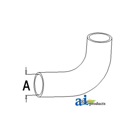 A & I Products Radiator Hose, Lower 11" x4" x2.5" A-A59865